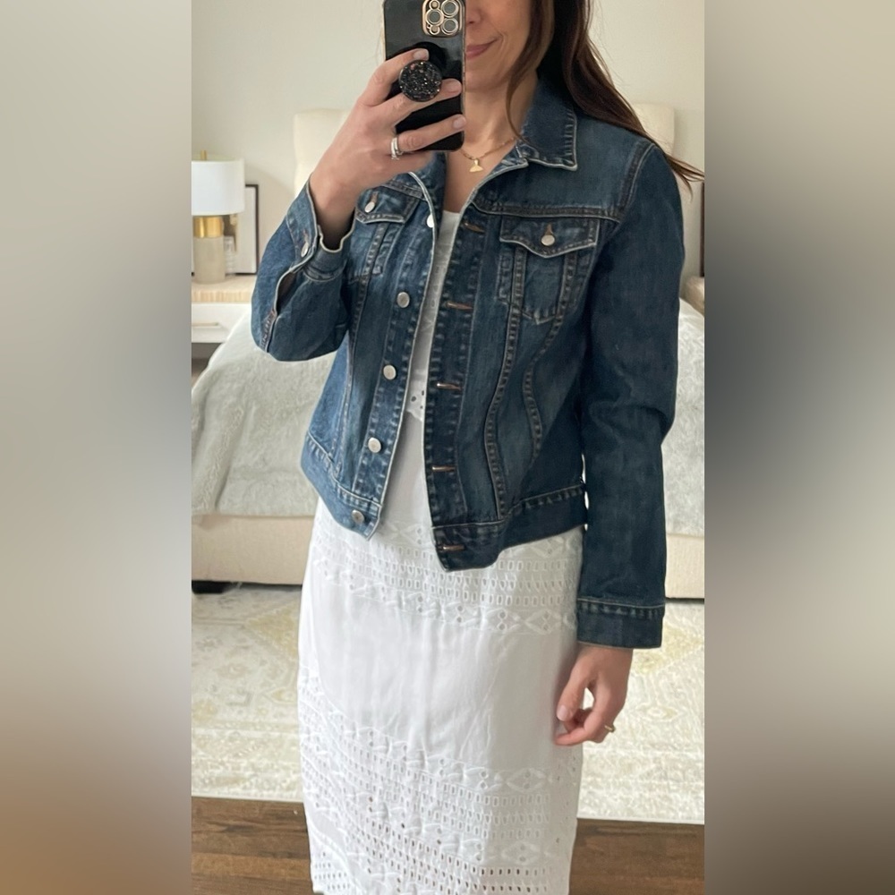 J. Crew Dark Blue Denim Jean Jacket